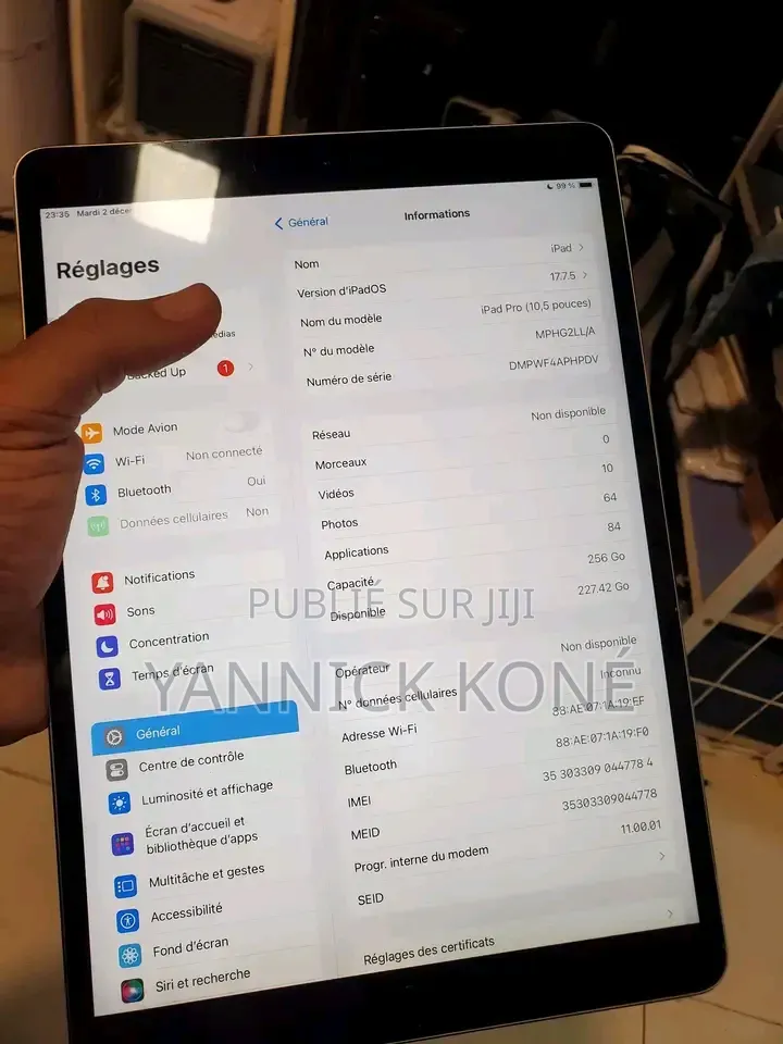 Nouveau Apple iPad (2025) 4 GB Blanc