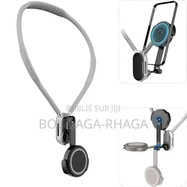 Support De Cou Pour Téléphone 360 Fixation Magnétique, MagSafe