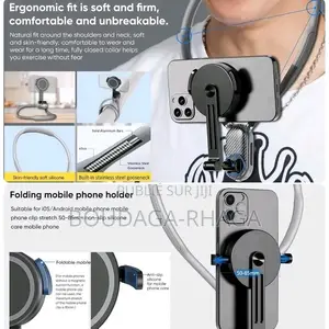 Support De Cou Pour Téléphone 360 Fixation Magnétique, MagSafe