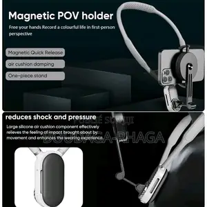 Support De Cou Pour Téléphone 360 Fixation Magnétique, MagSafe