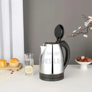 Bouilloire Electrique en Acier Inoxydable - Eskay Gris/Noir 2L