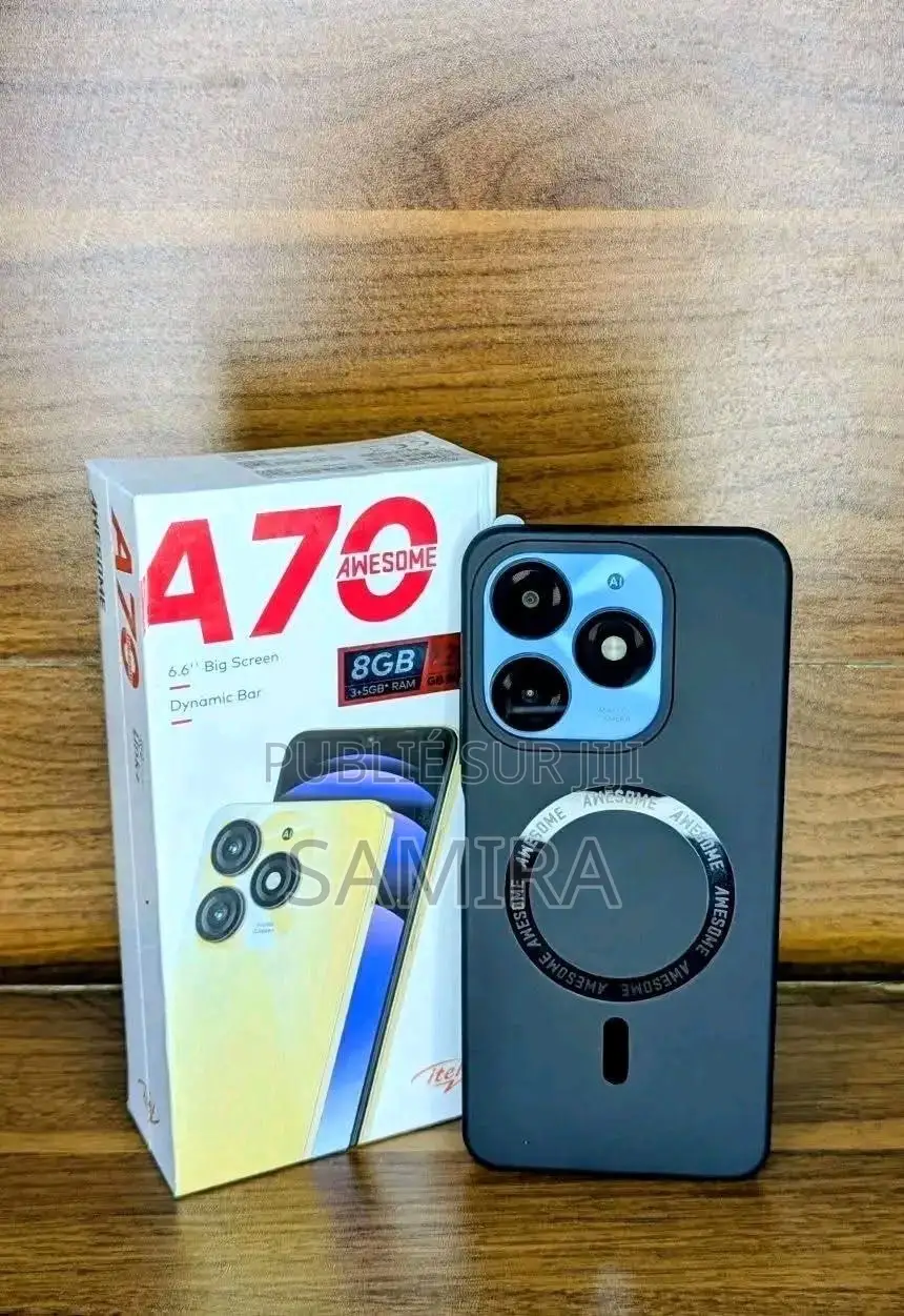 Nouveau Itel A70 256 GB Gris