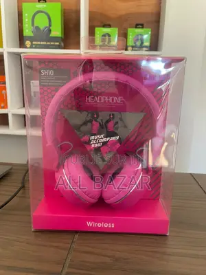 Casque Bluetooth Sans Fil SH10 Pliable Rose