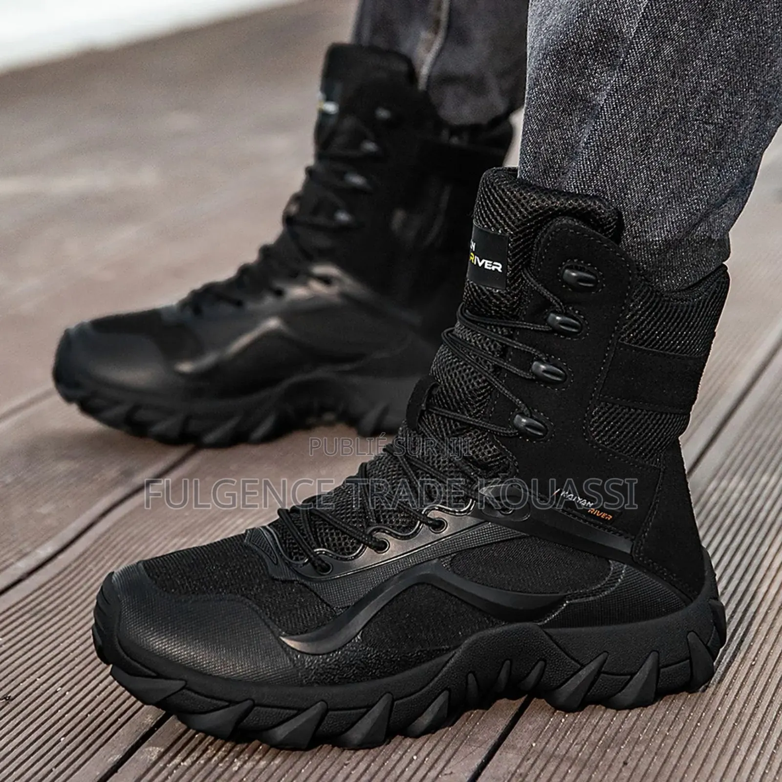 Bottes Martin Tactiques Militaire Montantes Imperméables D'extérieur.