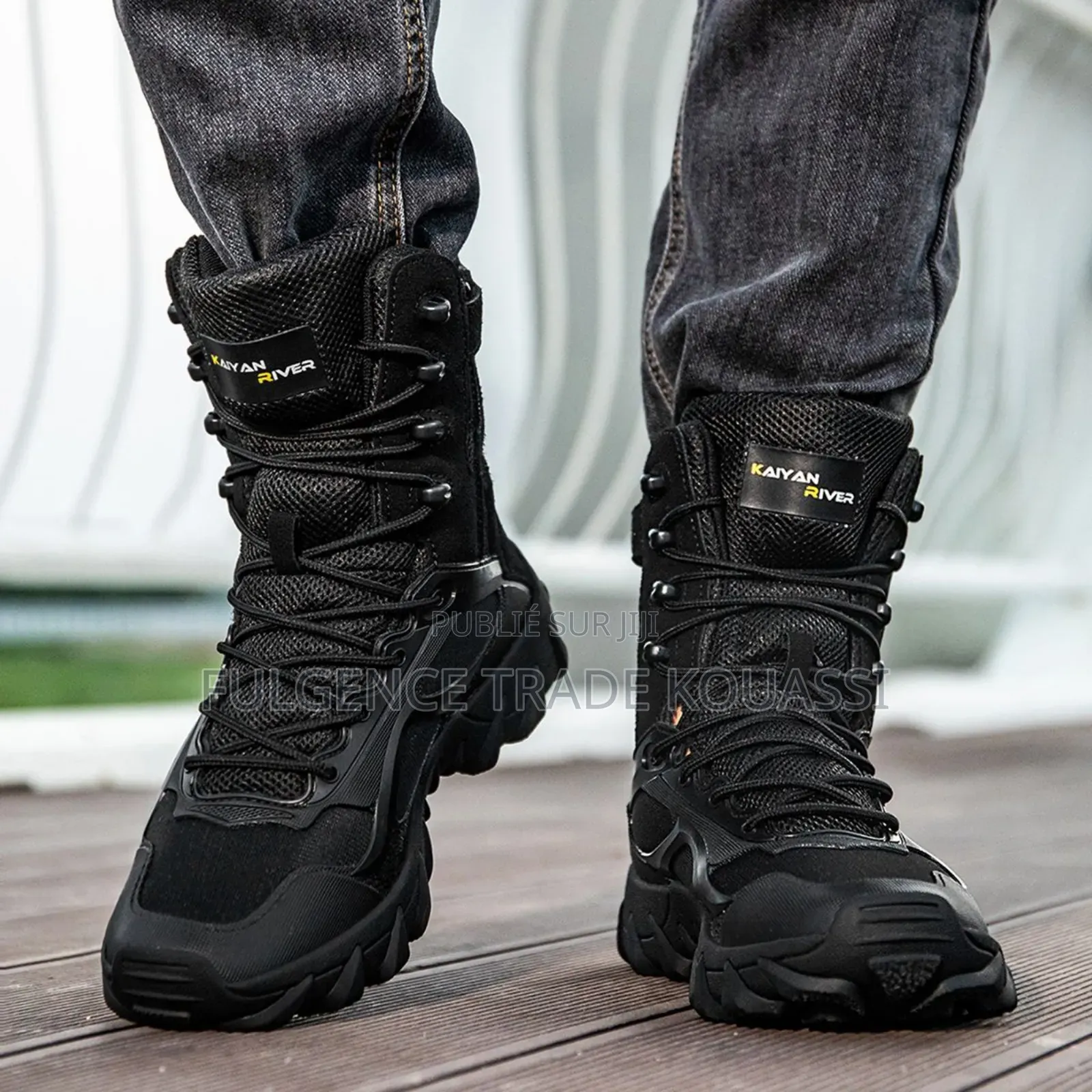 Bottes Martin Tactiques Militaire Montantes Imperméables D'extérieur.