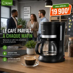 Cafetière Filtre Kiwi KCM-7551 – 12 Tasses – 900W