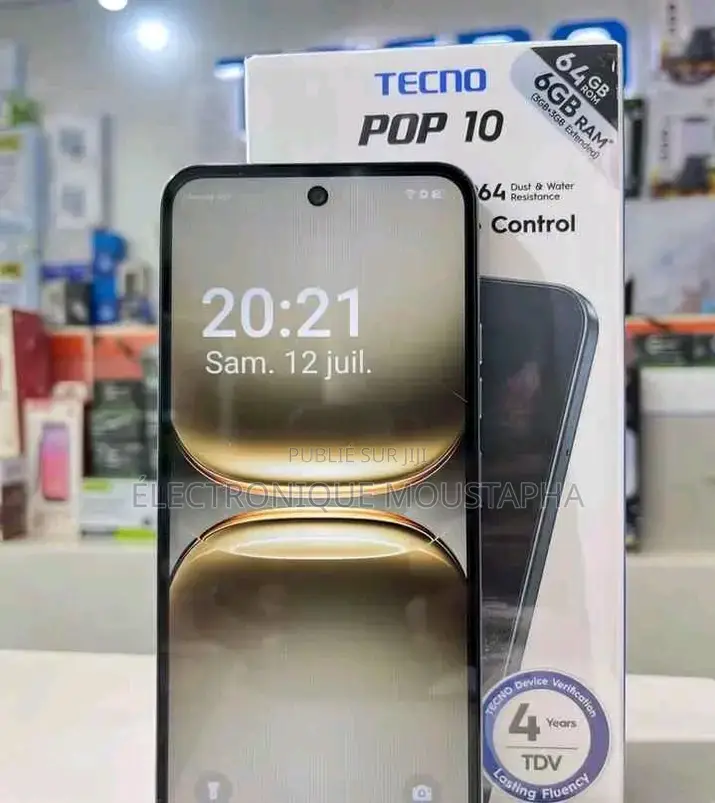 Nouveau Tecno Pop 10 64 GB Blanc