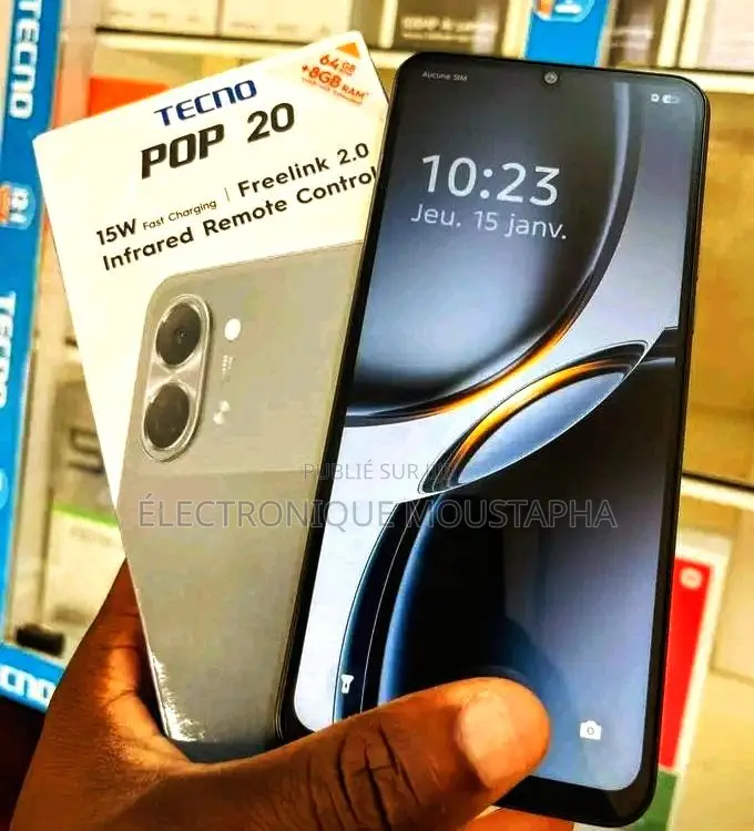 Nouveau Tecno Pop 20 64 GB Gris