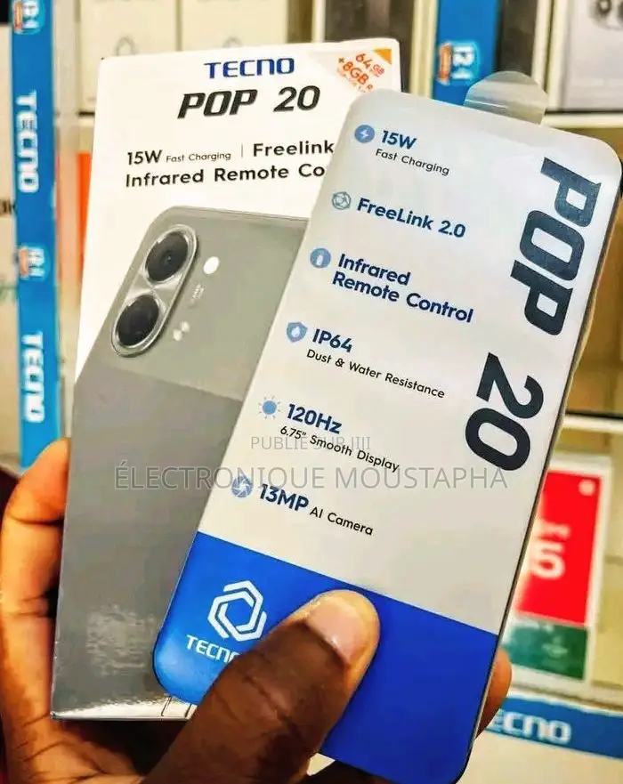 Nouveau Tecno Pop 20 64 GB Gris