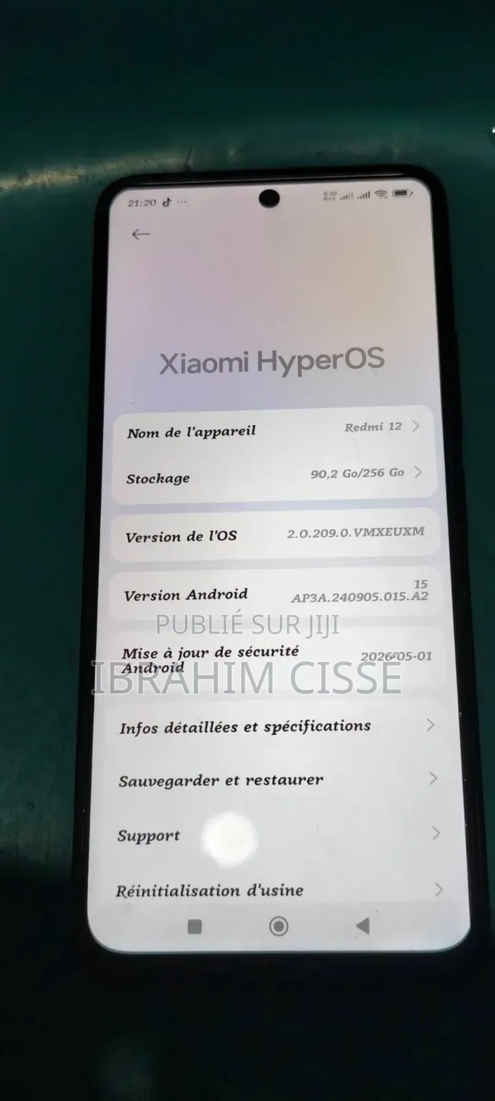 Xiaomi 12 256 GB Noir