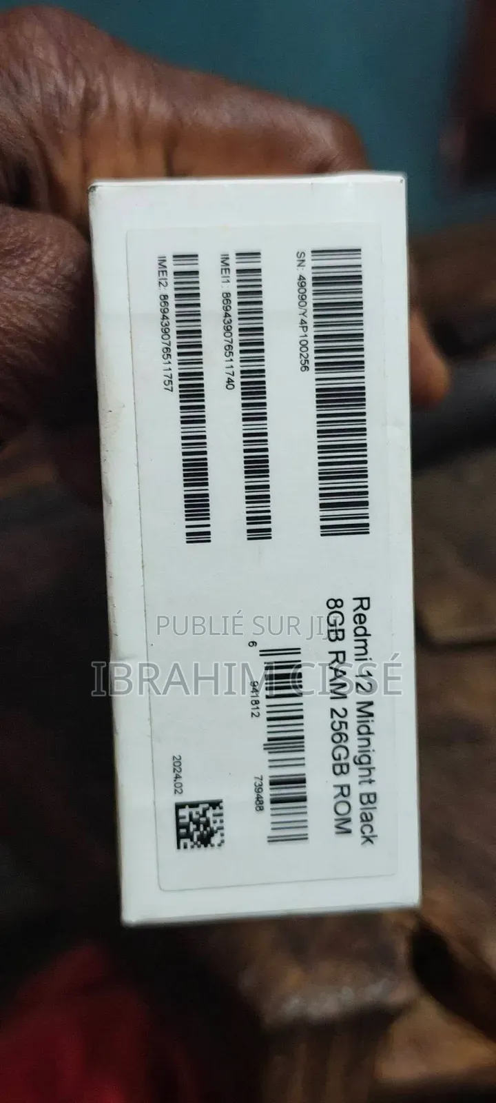 Xiaomi 12 256 GB Noir
