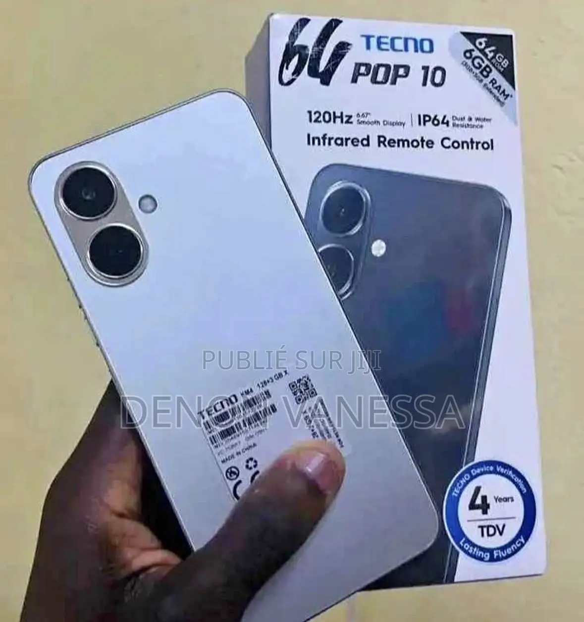 Nouveau Tecno Pop 10 128 GB Noir