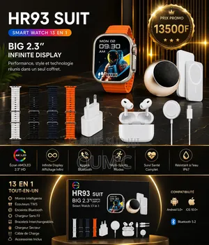 Smartwatch HR93 SUIT, Une Montre Connectée Multifonction.