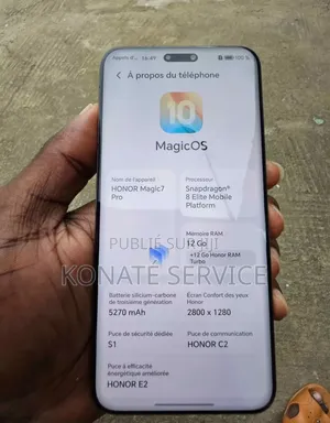 Nouveau Honor Magic7 Pro 512 GB Autre
