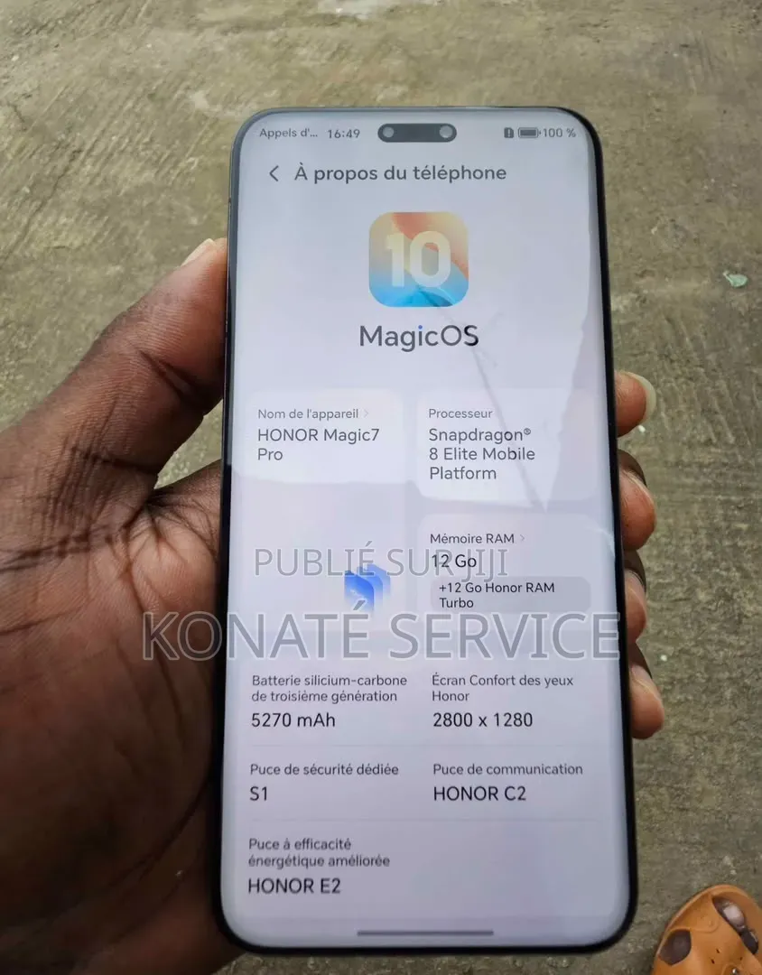 Nouveau Honor Magic7 Pro 512 GB Autre