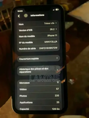 Nouveau Apple iPhone 11 128 GB Noir