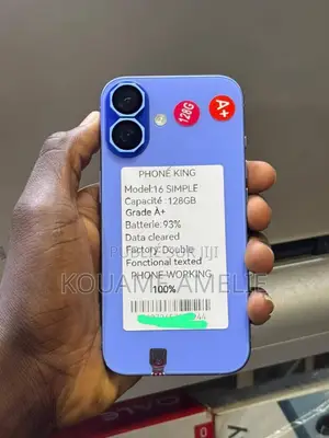 Nouveau Apple iPhone 16 256 GB Bleu