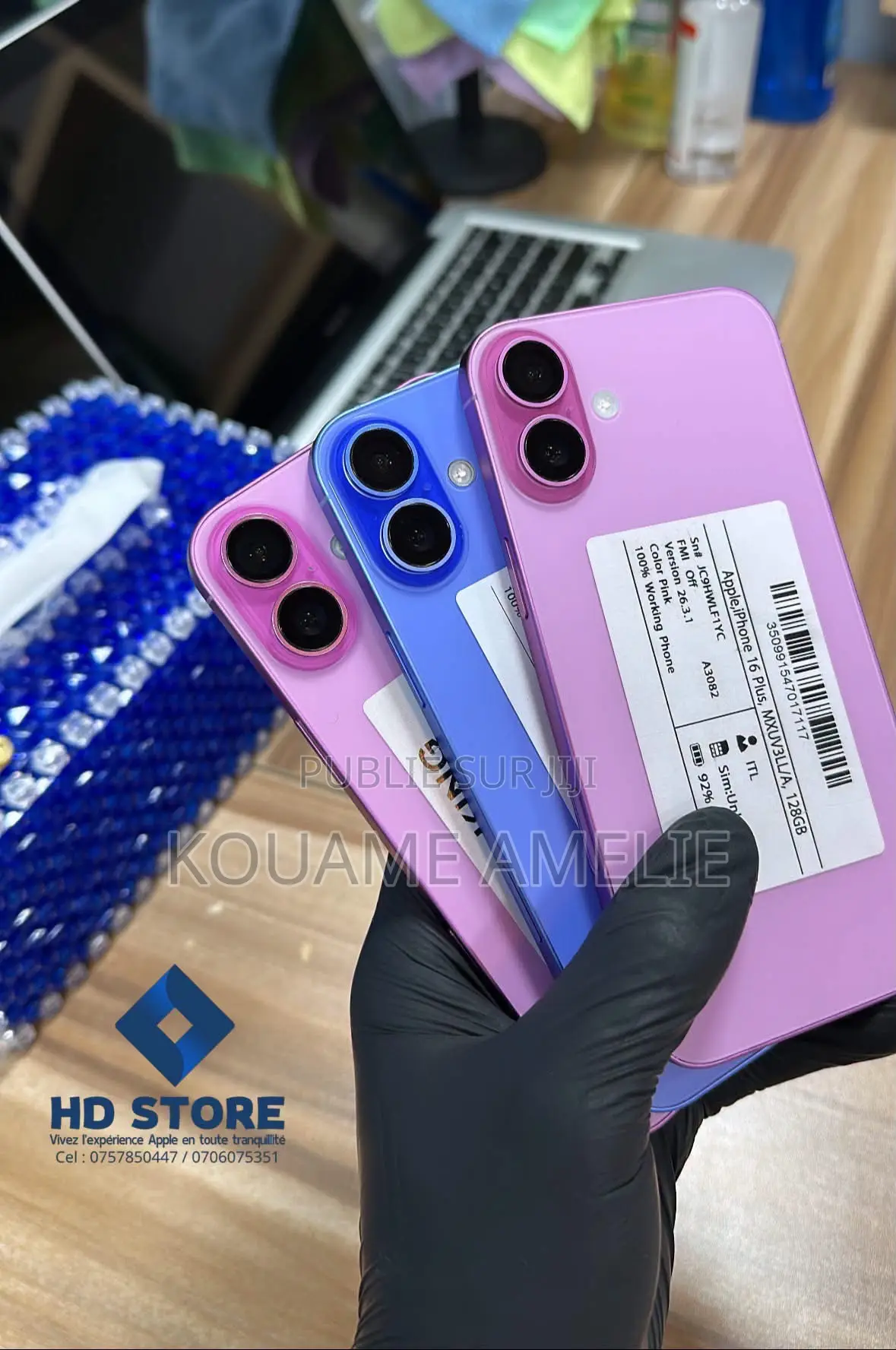 Nouveau Apple iPhone 16 256 GB Bleu