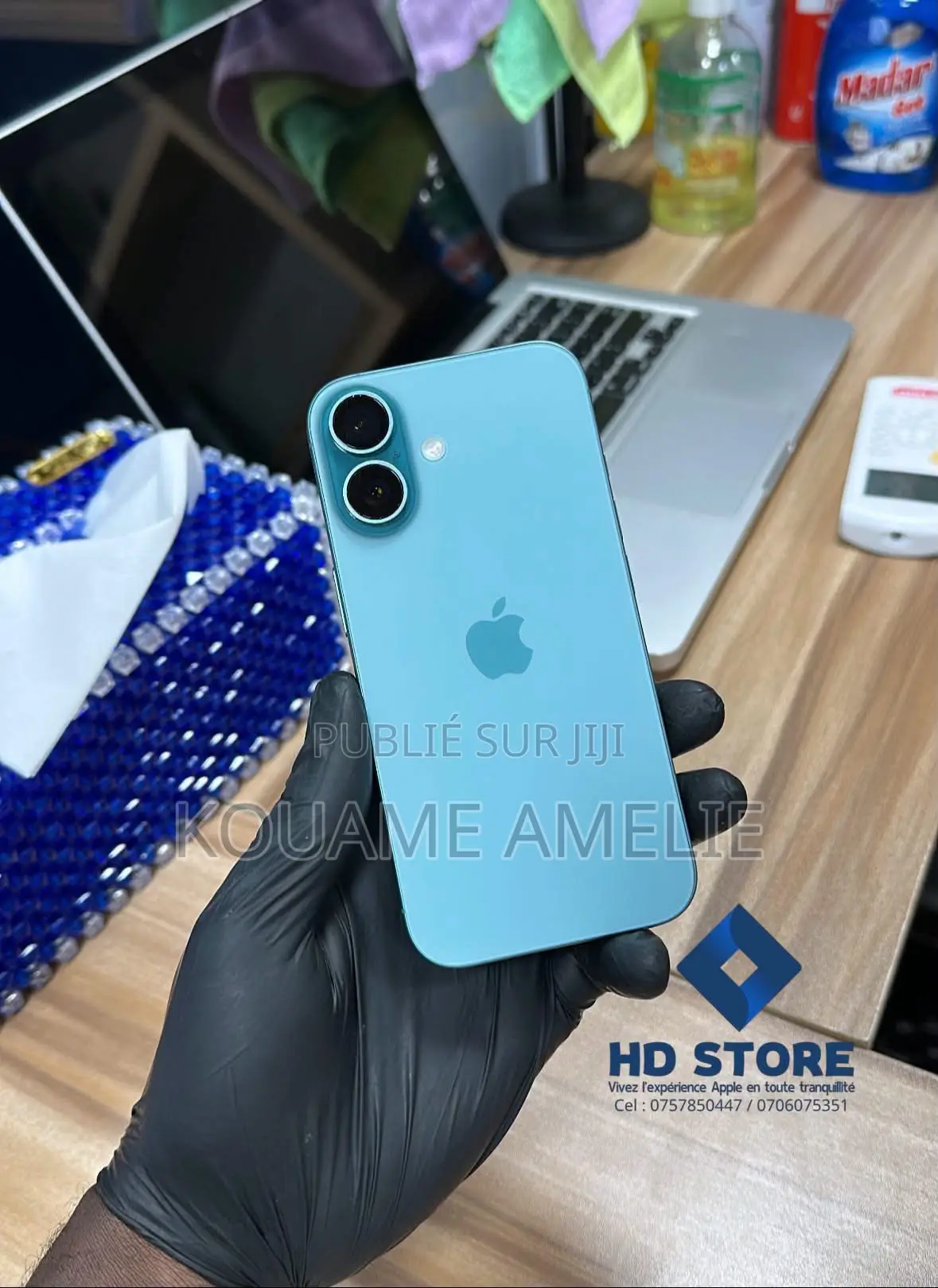 Nouveau Apple iPhone 16 256 GB Bleu